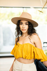 Toni Fedora Hat - Café